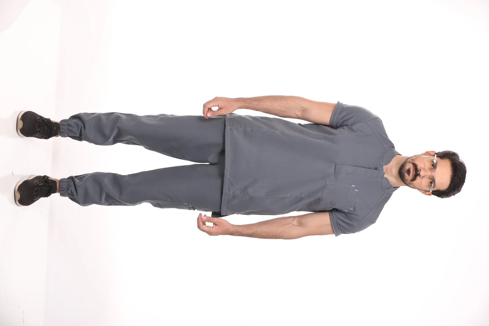 HCOLLAR-HS-GREY-02_602f907c-e9e3-48e4-a7f1-0c754b83325b-7.jpg سكراب هاف كولار — كم قصير — رمادي