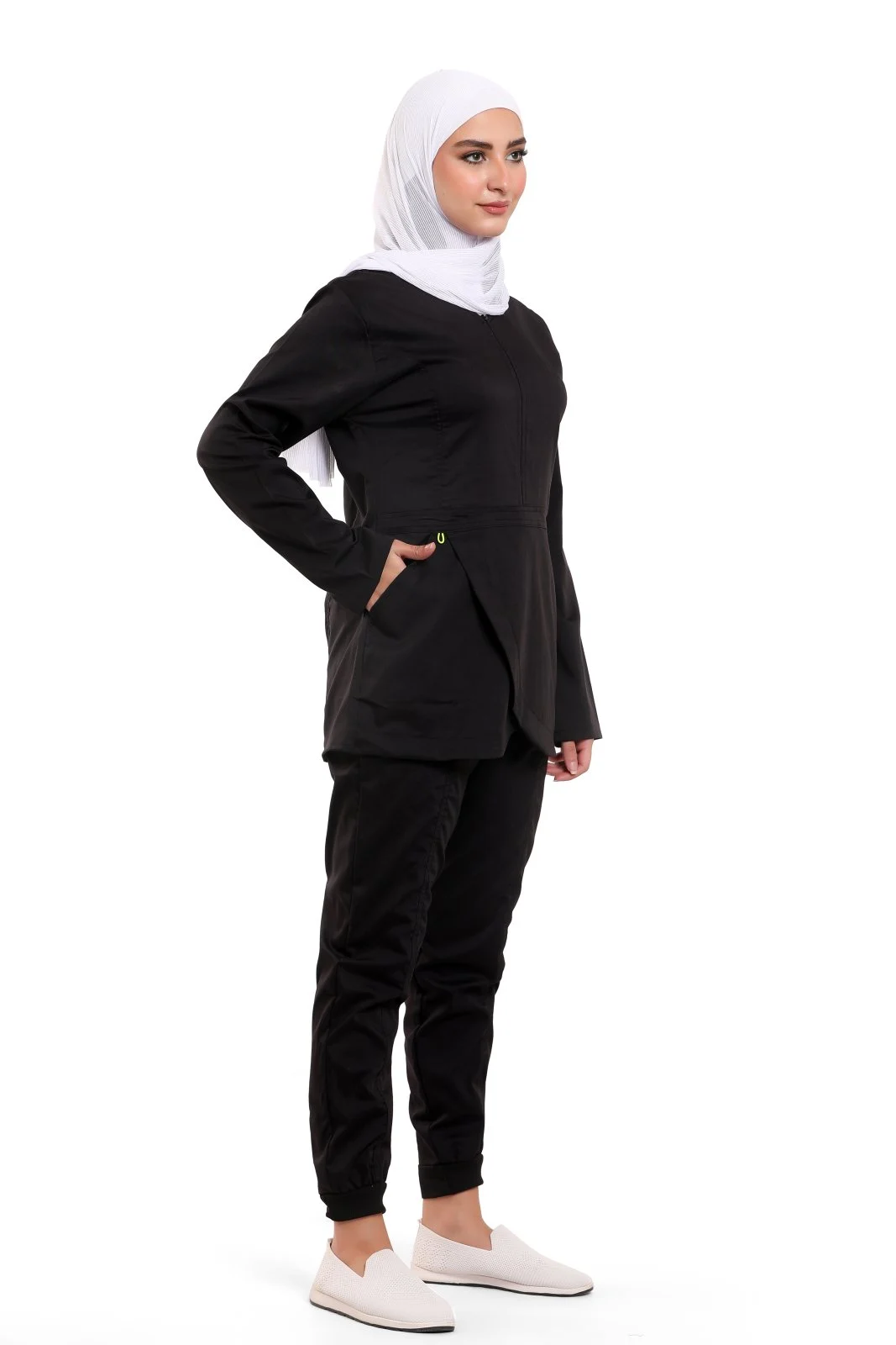 سكراب توليب — كم كامل — أسود